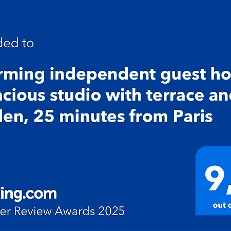Charming Independent - Spacious With Terrace And Garden, 25 Minutes From Paris 公寓 *
